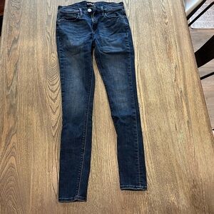 Express Supersoft Legging Jeans Mid Rise Denim Stretch Dark Wash Blue Size 4